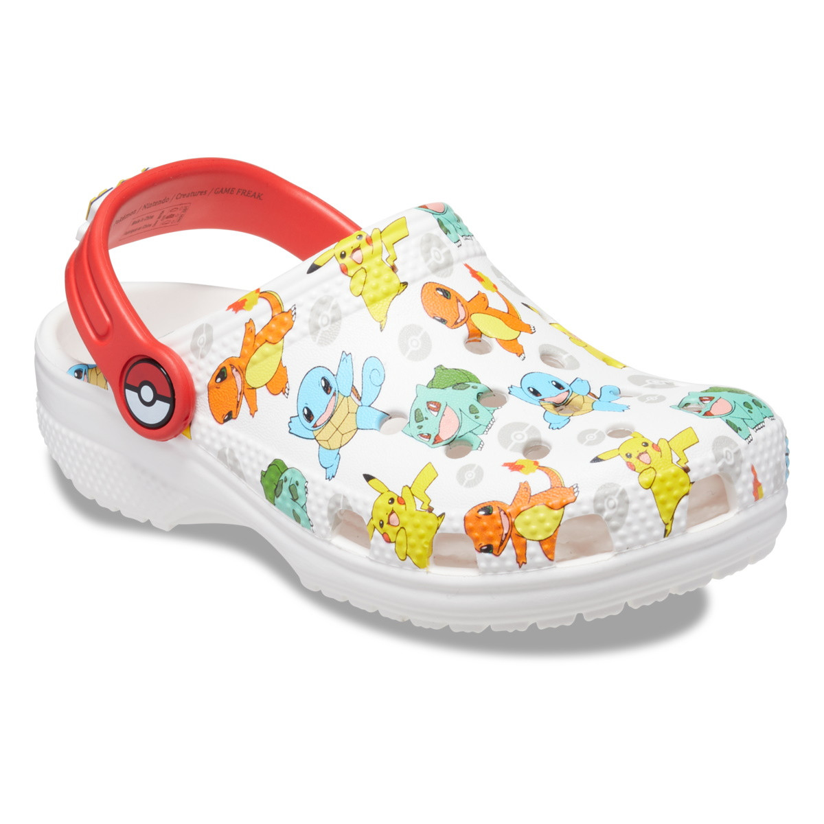 Saboti Crocs Classic Pokemon Clog Toddler Alb - White/Multi - imagine 7